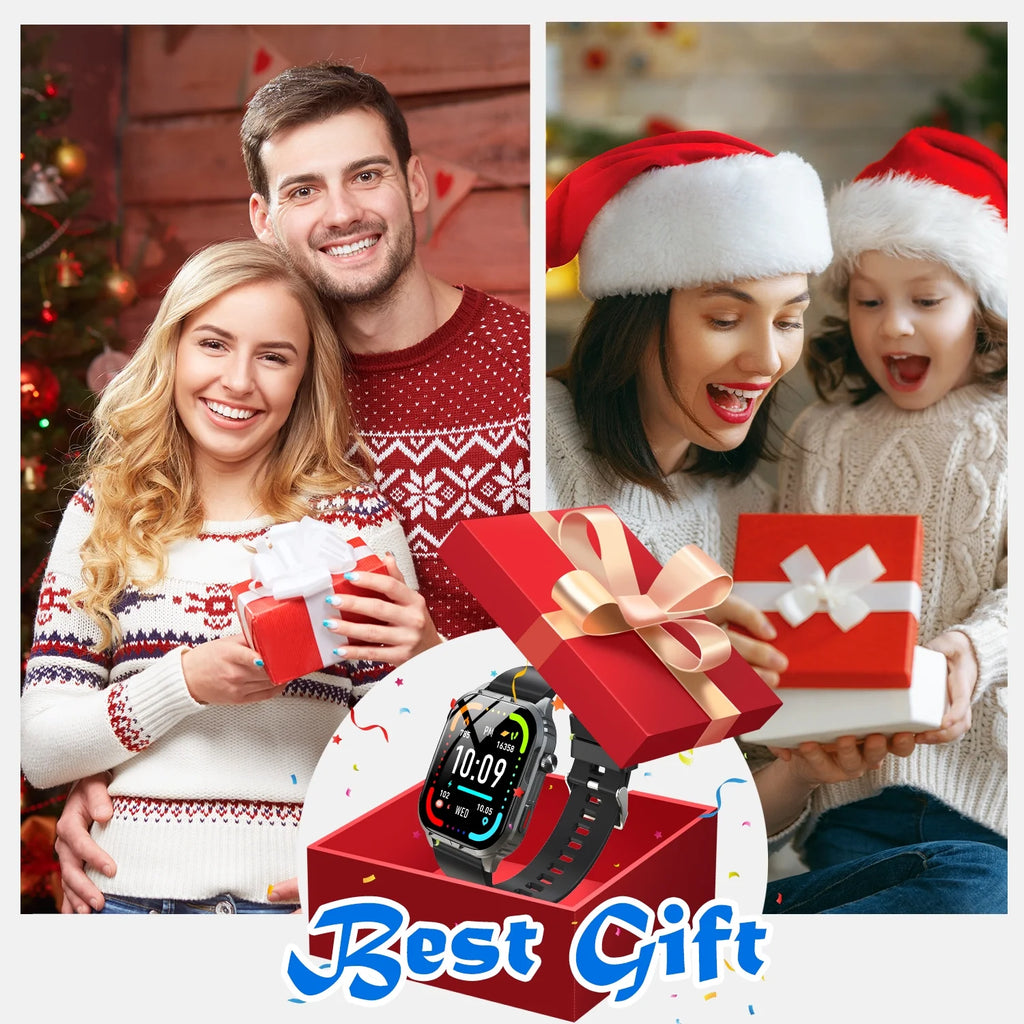 Smart Watch , H5 IP68 Waterproof Smartwatch for Women Men , Smart Watch with Bluetooth Call, Answer Make Calls , Black